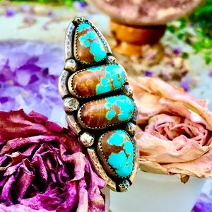 ❌SOLD❌SOLD❌SOLD❌#8Mine Turquoise Sterling Silver Collector Ring!